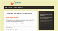 Desktop Screenshot of charitiesofhouston.org