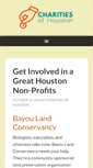 Mobile Screenshot of charitiesofhouston.org