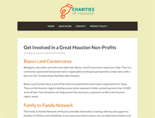 Tablet Screenshot of charitiesofhouston.org